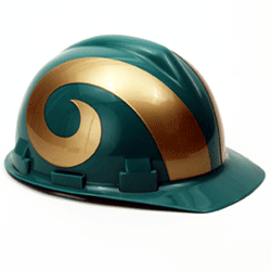 Colorado State Rams Team Hard Hat | Customhardhats.com